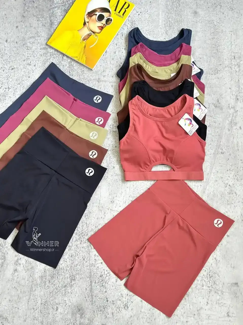 Women's Seamless 2 Piece Workout Set Crop Tank Top High Waist Shorts Yoga Gym Fitness Activewear Outfit herlikes.com