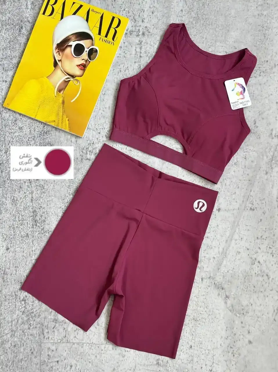 Women's Seamless 2 Piece Workout Set Crop Tank Top High Waist Shorts Yoga Gym Fitness Activewear Outfit herlikes.com