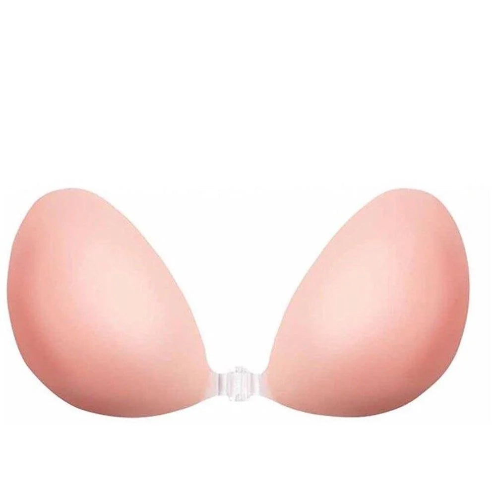 Invisible Strapless Backless Front Closure Bra for Women Seamless Push Up Sticky Bra Nude Everyday Wear herlikes.com