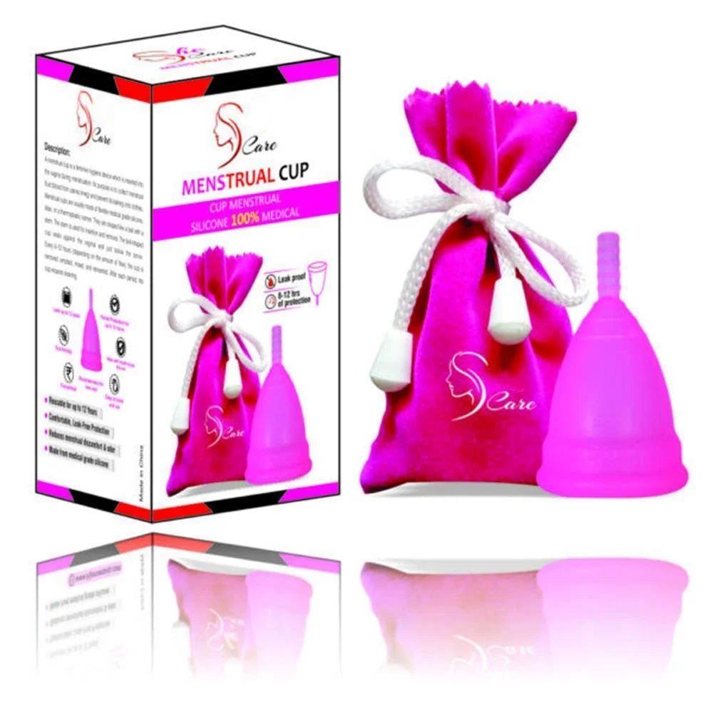 Reusable Medical Grade Silicone Menstrual Cup for Women Small Medium Large Leak Proof Period Cup herlikes.com