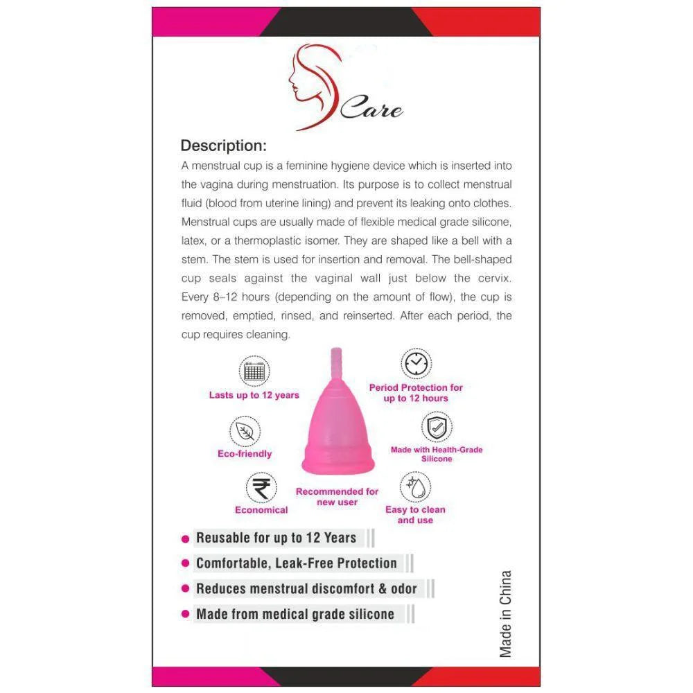 Reusable Medical Grade Silicone Menstrual Cup for Women Small Medium Large Leak Proof Period Cup herlikes.com