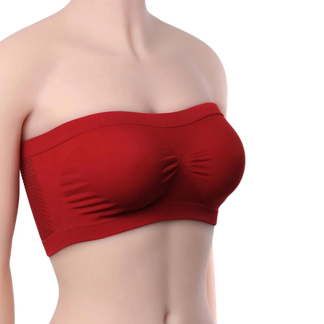 Girls Seamless Strapless Bra for Women Free Size Wireless Tube Bra Multicolor Soft Padded Comfortable Everyday Wear herlikes.com