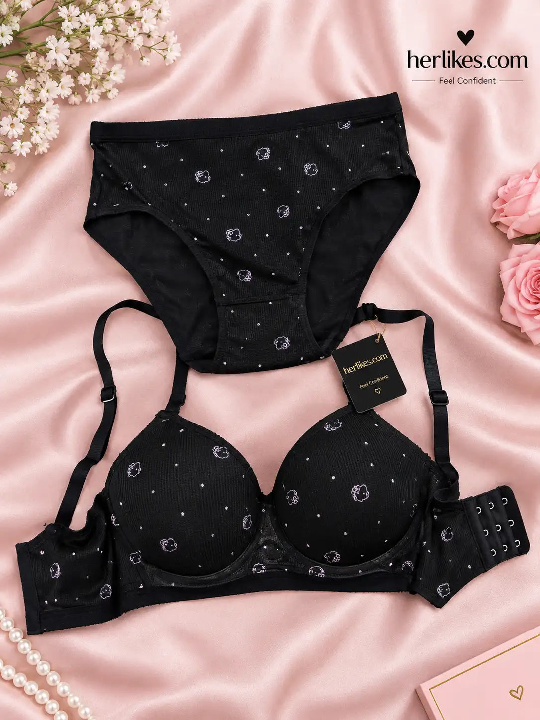 Polka Dot Bra & Panty Set