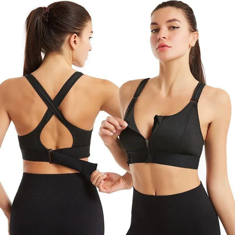 Women's Sports Bra – Adjustable Cross Back Nursing Bra