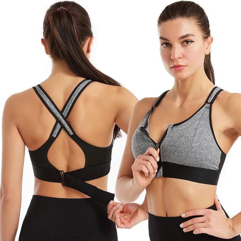 Women's Sports Bra – Adjustable Cross Back Nursing Bra