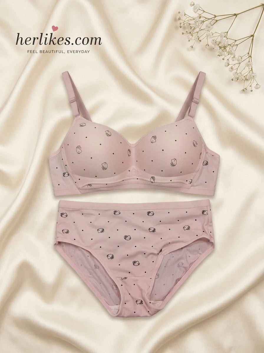Polka Dot Bra & Panty Set