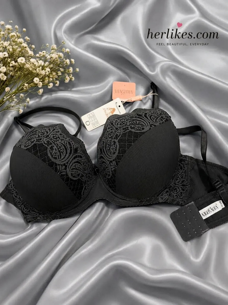 Stylish Floral Lace Bra