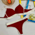 Comfortable Sportswear Bra And Panties Set Small Chest Gathered No Steel Ring Beautiful Back Wrap Chest Triangle Cup